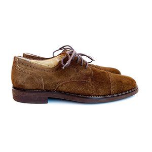 Bruno Magli Talbot Mens 9 M Suede Cap Toe Derbys